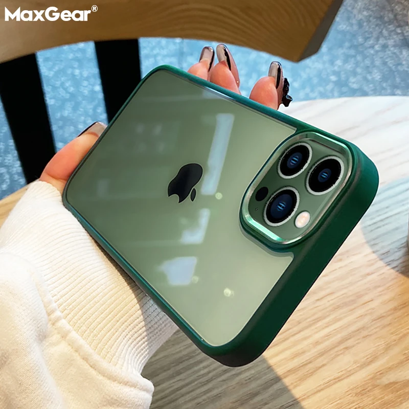 Роскошный прозрачный металлический защитный чехол для объектива iPhone 15 14 13 12 Mini 11