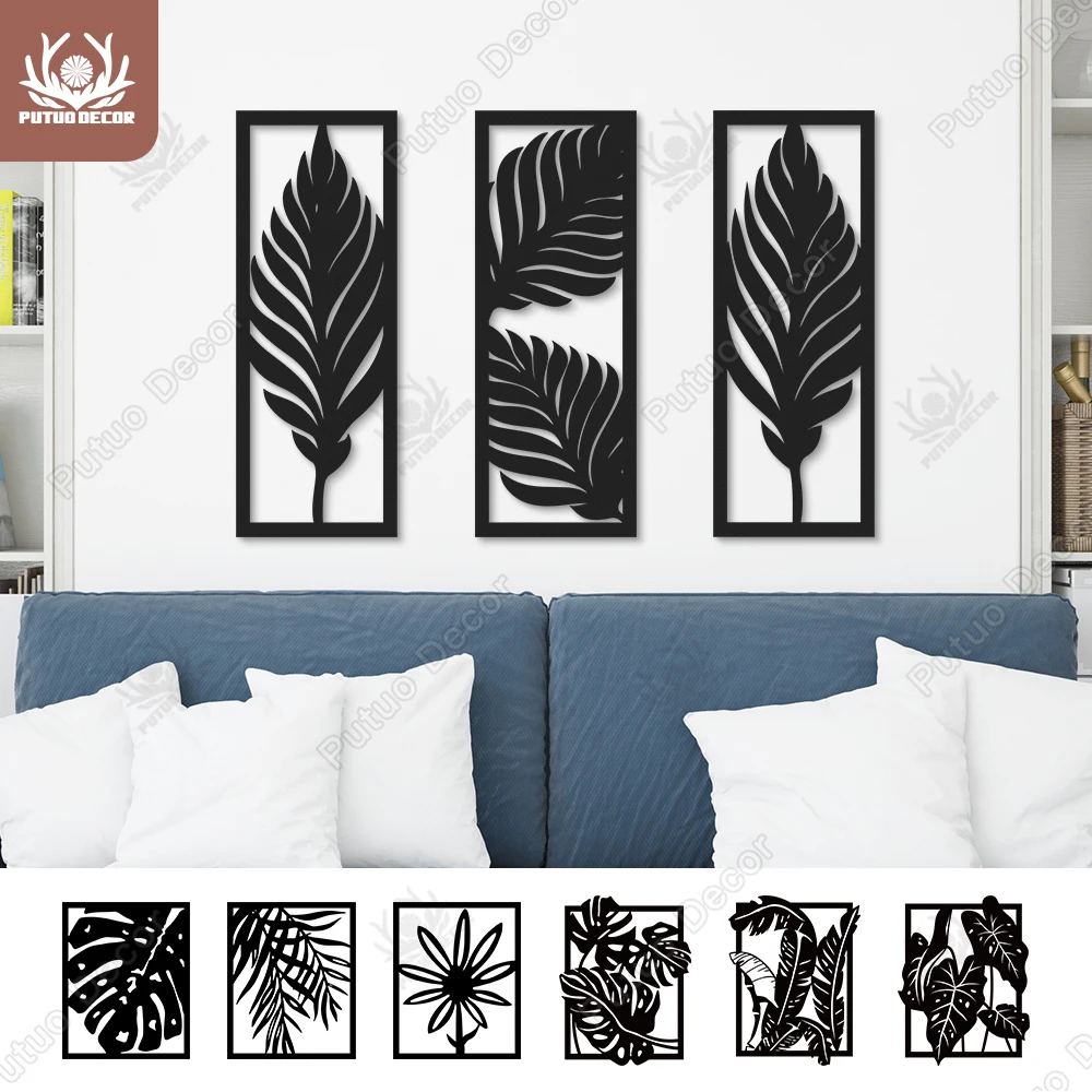 Putuo Tropical Leaves Black Plaque Boho Wooden Line Art Home Decor Living Room Bedroom Wood Wall Decoration Painting Salon
Putuo Tropical Leaves Black Plaque Boho Wooden Line Art Home Decor Living Room Bedroom Wood Wall Decoration Painting Salon
