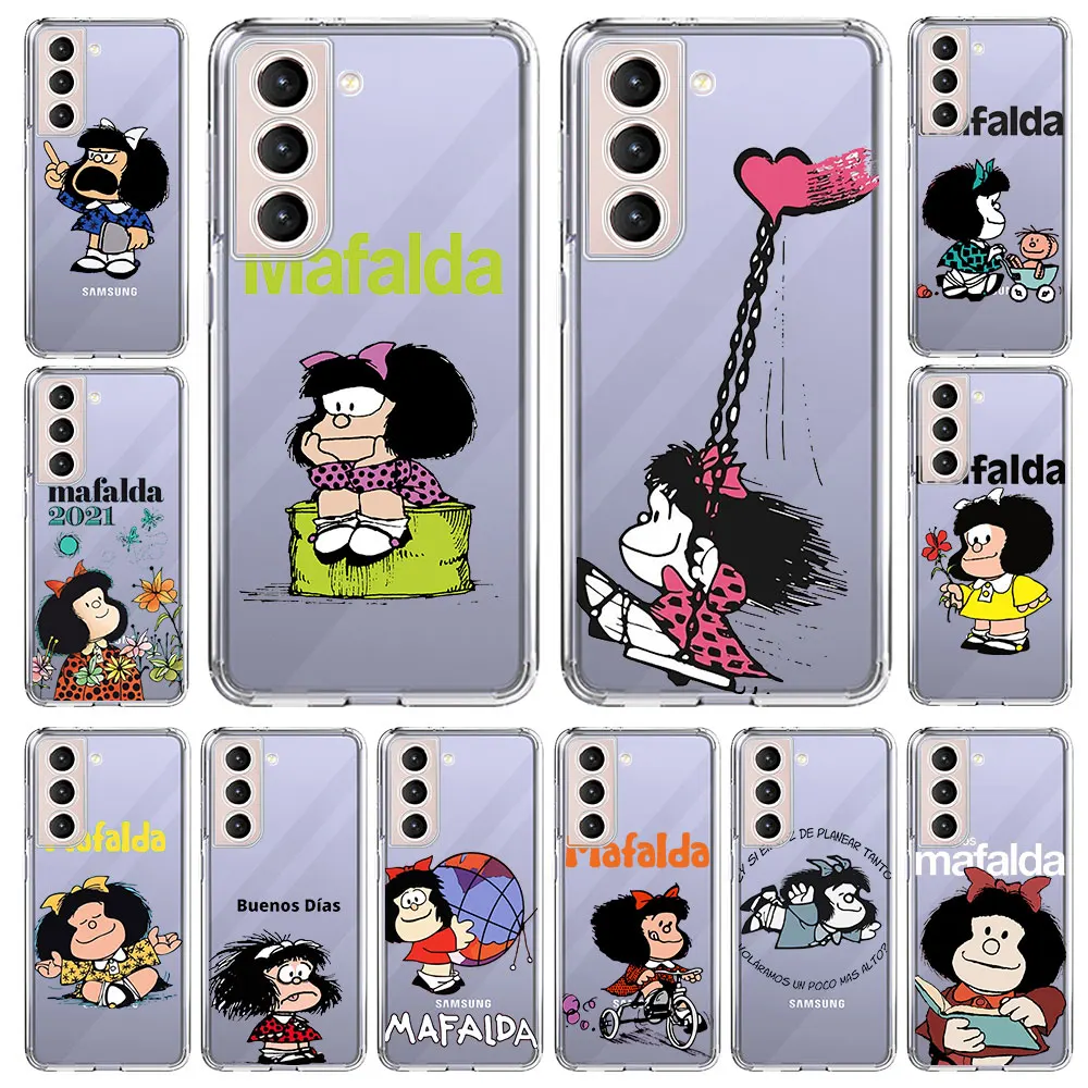 Mafalda Girl Cute Anime Phone Case For Samsung Galaxy S20 FE S21 S10 Plus S10E Note 20 Ultra 10 Lite M31 M32 M22 M02 Clear Cover
Mafalda Girl Cute Anime Phone Case For Samsung Galaxy S20 FE S21 S10 Plus S10E Note 20 Ultra 10 Lite M31 M32 M22 M02 Clear Cover