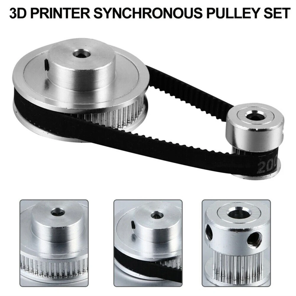GT2 Timing Belt Pulley 60 Teeth 20Teeth Kit 5mm Aperture Belt Width 6mm For 3D Printer Timing Belt 2GT60T20T-200
GT2 Timing Belt Pulley 60 Teeth 20Teeth Kit 5mm Aperture Belt Width 6mm For 3D Printer Timing Belt 2GT60T20T-200