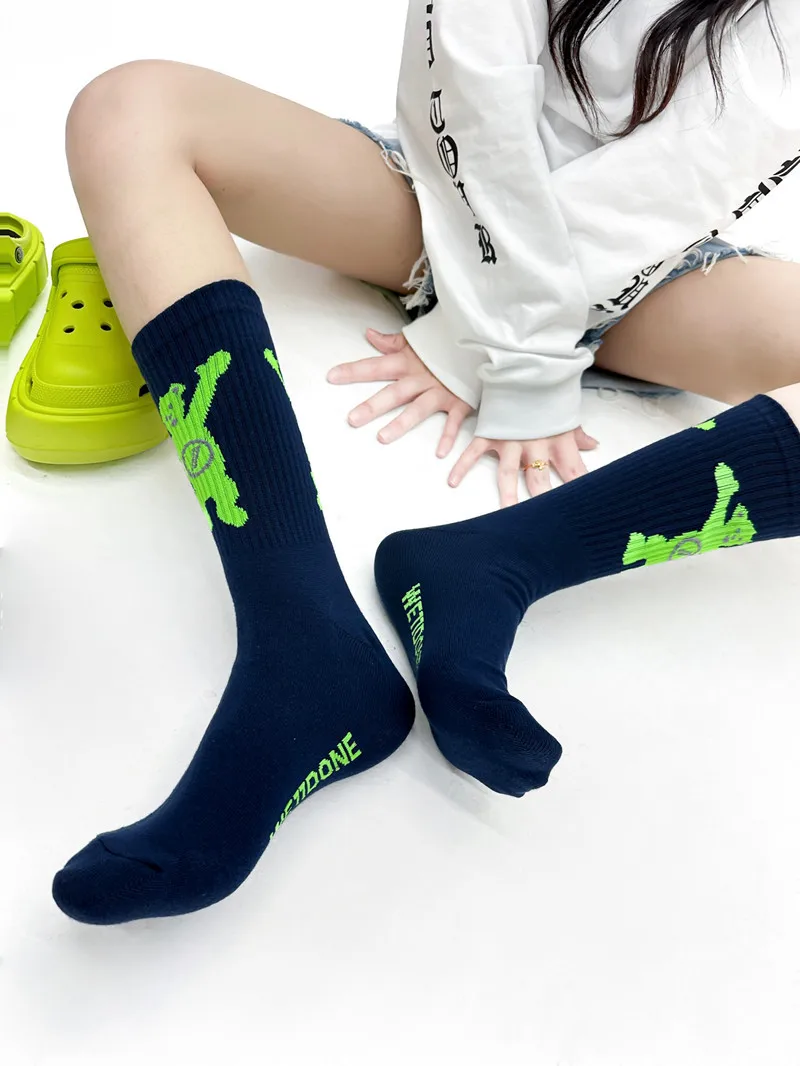 

Модные креативные дизайнерские брендовые Дизайнерские мужские и женские носки из чистого хлопка для досуга и уличного спорта