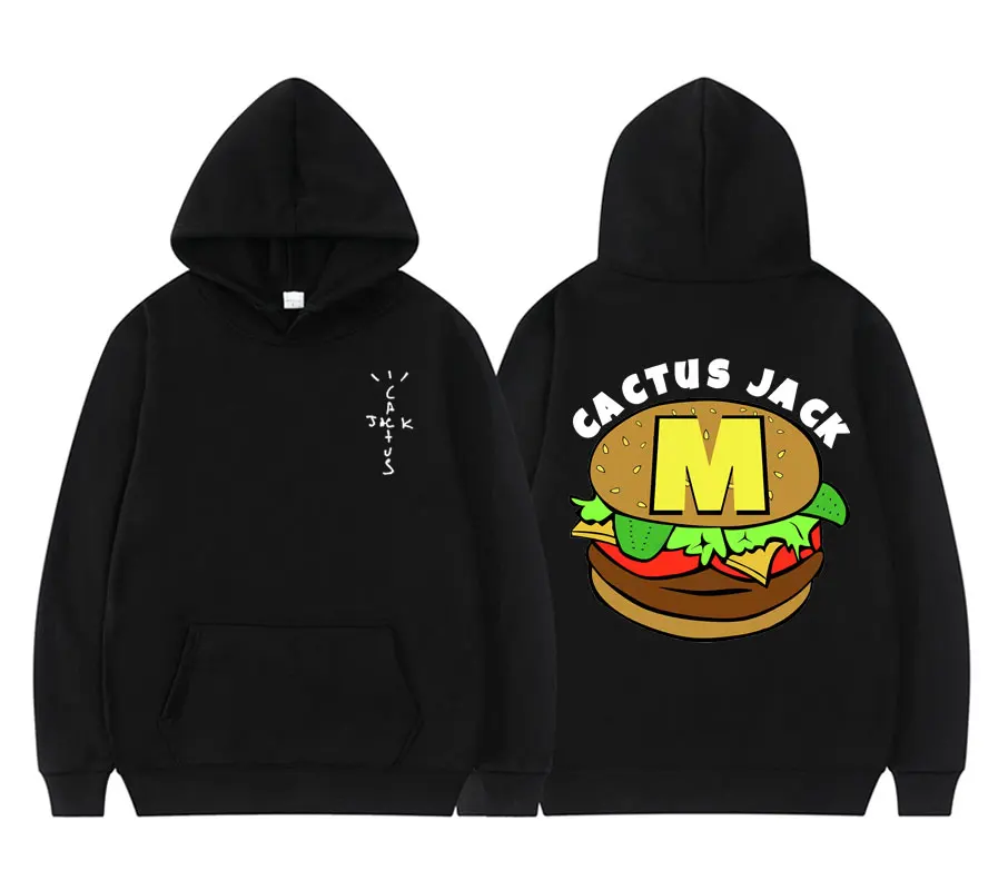 Cactus Jack Hamburger Double Sided Graphics Print Mens Brand Hoodies Regular Men Women Travis Scott Hip Hop Fashion Sweatshirts
Cactus Jack Hamburger Double Sided Graphics Print Mens Brand Hoodies Regular Men Women Travis Scott Hip Hop Fashion Sweatshirts