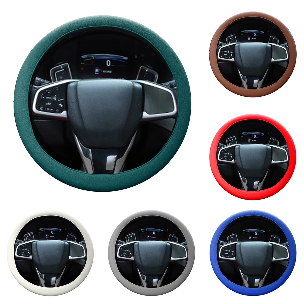 33cm-42cm Auto Car Silicone Steering Wheel Cover Non-Slip Thin Grip Grey Universal Steering Wheel Cover Car Accessories
33cm-42cm Auto Car Silicone Steering Wheel Cover Non-Slip Thin Grip Grey Universal Steering Wheel Cover Car Accessories