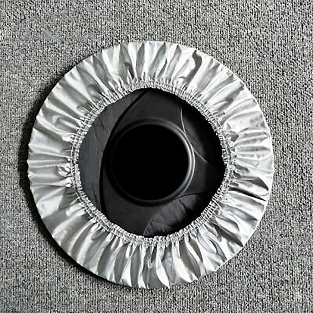 Silver Universal Car Steering Wheel Sun Shade Cover Premium Aluminum Film & Acupuncture Cotton Material Sun Heat Shield Cover
Silver Universal Car Steering Wheel Sun Shade Cover Premium Aluminum Film & Acupuncture Cotton Material Sun Heat Shield Cover