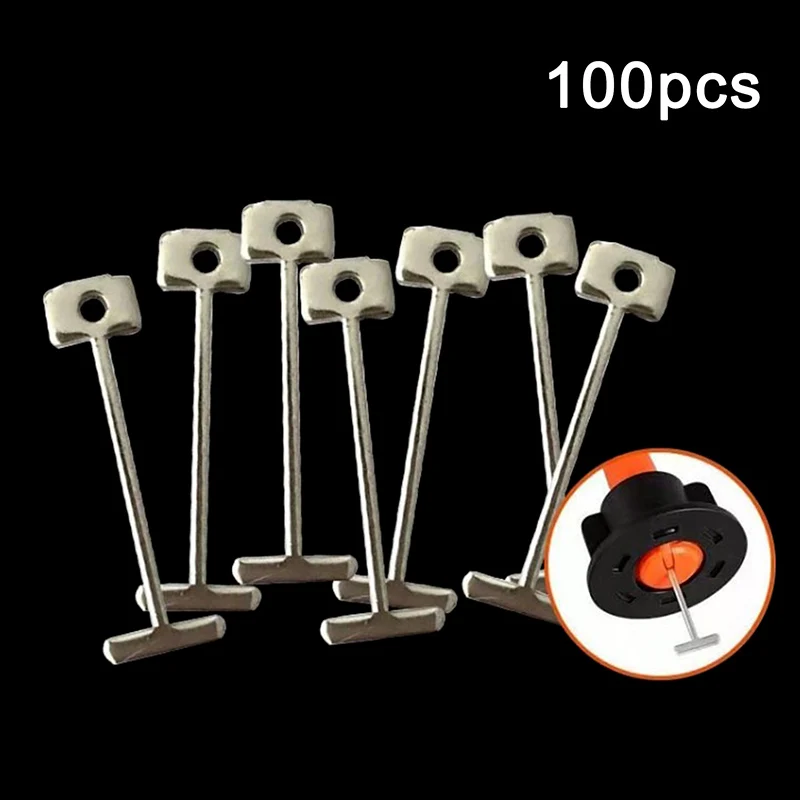 100 шт., сменные стальные иглы для выравнивания плитки 
100 шт., сменные стальные иглы для выравнивания плитки