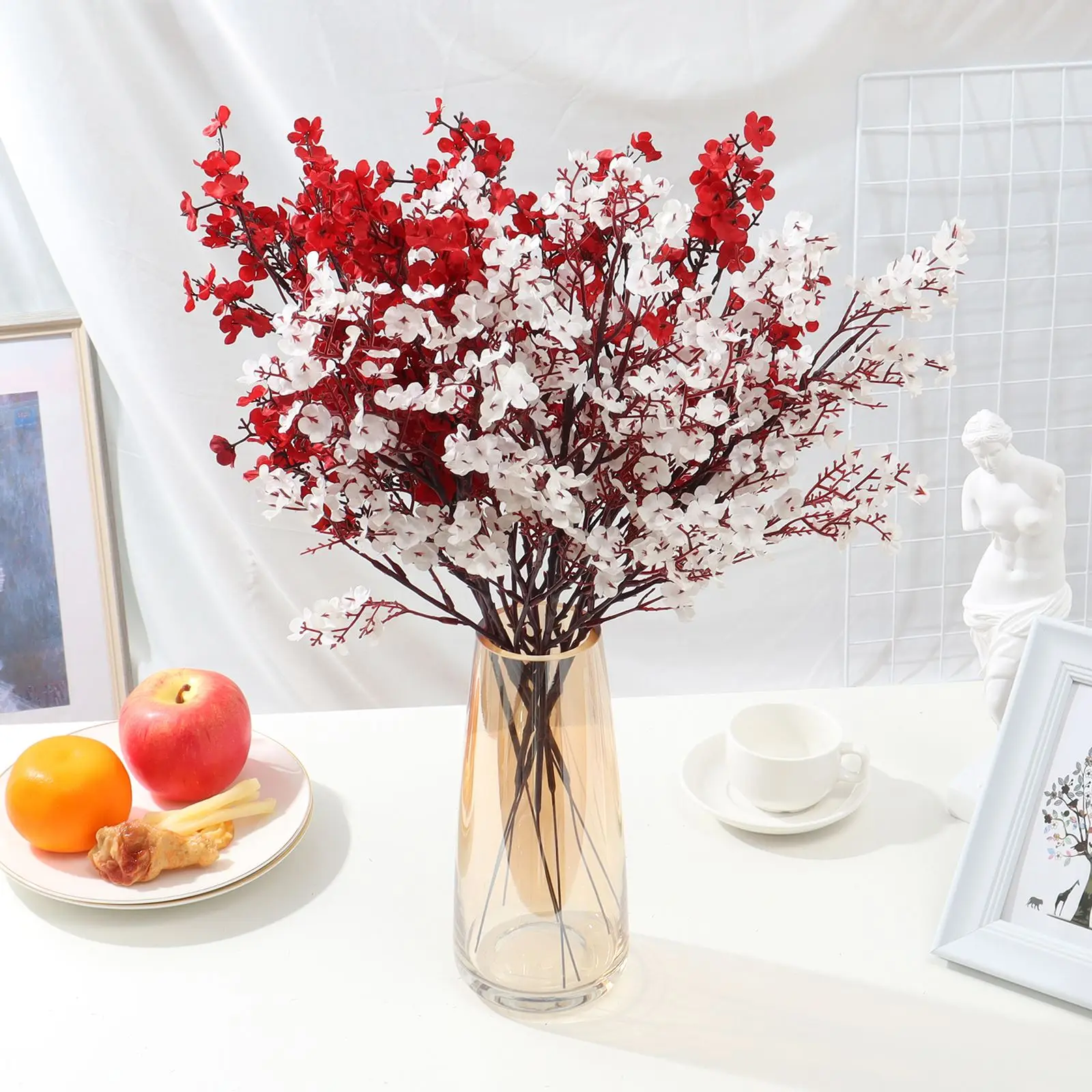 Cherry Blossoms Branches Artificial Flowers DIY Bridal Wedding Bouquet Fake Plant Babies Breath Plastic Gypsophila Home Decor
Cherry Blossoms Branches Artificial Flowers DIY Bridal Wedding Bouquet Fake Plant Babies Breath Plastic Gypsophila Home Decor