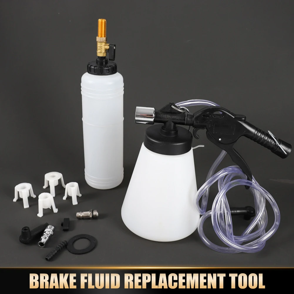 CarTransmission Oil Cooler Fitting Pneumatic Brake Fluid Bleeder Oil Change Replacement Tool Oil Pumping Kit for Car Truck
CarTransmission Oil Cooler Fitting Pneumatic Brake Fluid Bleeder Oil Change Replacement Tool Oil Pumping Kit for Car Truck