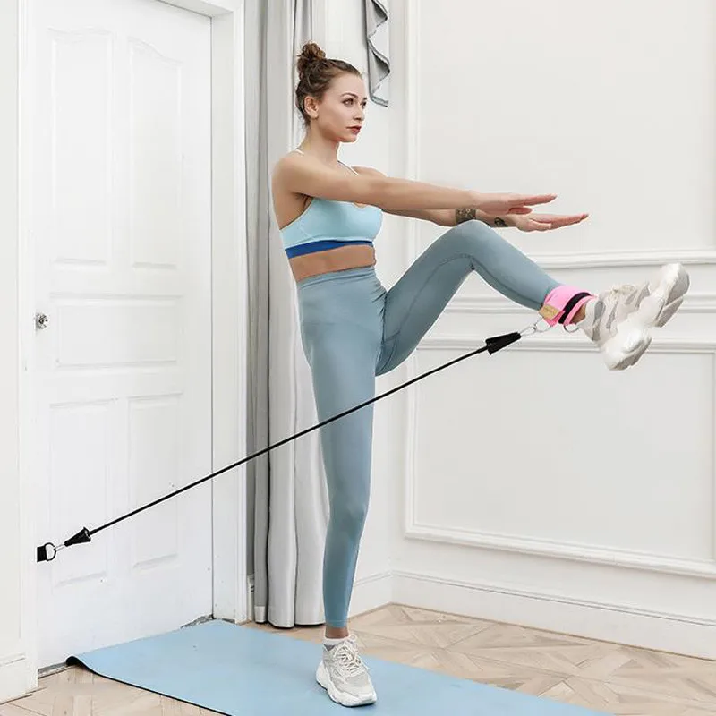 Pull Rope Ankle Strap Door Anchor Fittings Elastic Band With Foot Ring Leggings buckle Butt Lift Exercise Ankle Strap Sets
Pull Rope Ankle Strap Door Anchor Fittings Elastic Band With Foot Ring Leggings buckle Butt Lift Exercise Ankle Strap Sets