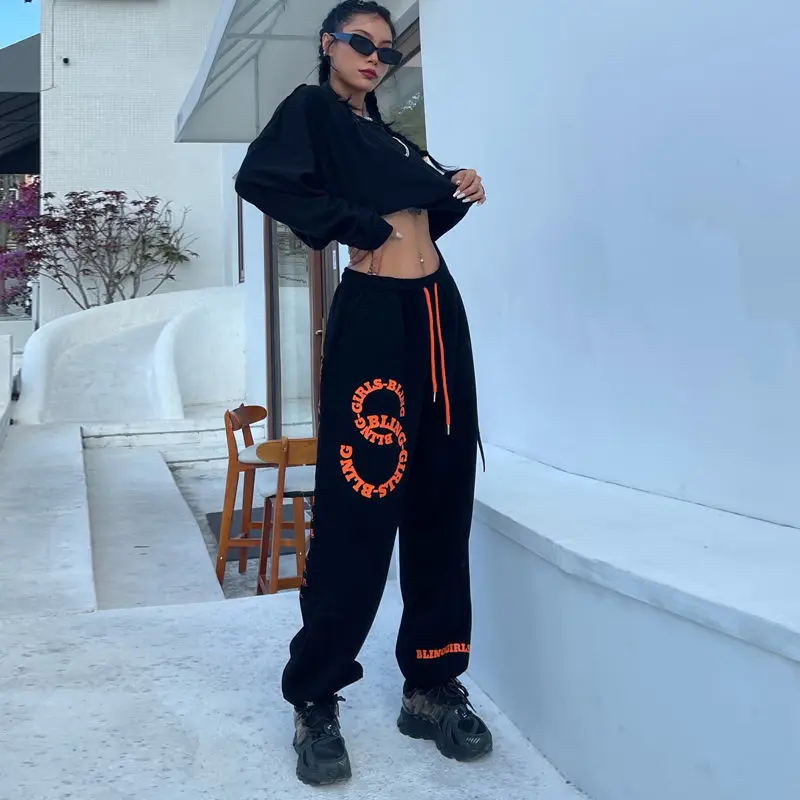 Black Print Jogging Sweatpants Women Korean Fashion Joggers Sports Pants Hippie Wide Leg Trousers Kpop Streetwear
Black Print Jogging Sweatpants Women Korean Fashion Joggers Sports Pants Hippie Wide Leg Trousers Kpop Streetwear