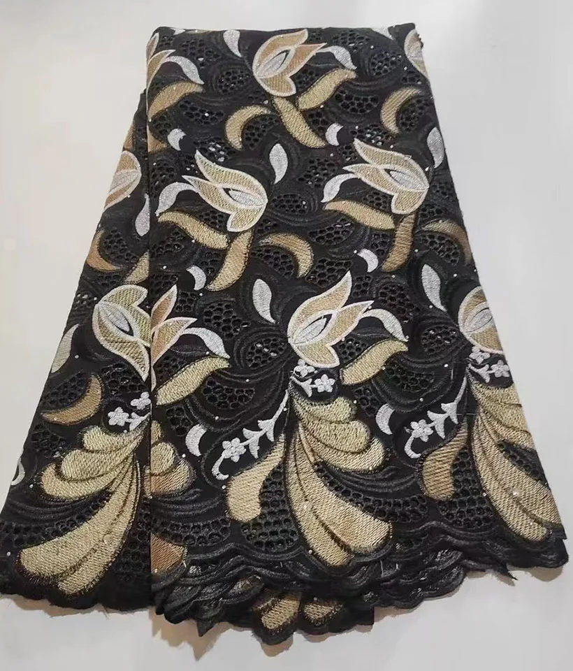 Белая Золотая хлопчатобумажная кружевная ткань из Дубая 2022 Высококачественная швейцарская вуаль кружева в Швейцарии африканская кружевна... 
Белая Золотая хлопчатобумажная кружевная ткань из Дубая 2022 Высококачественная швейцарская вуаль кружева в Швейцарии африканская кружевна...