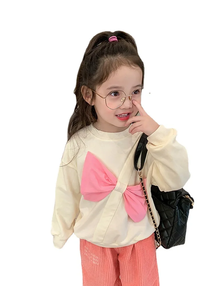 2022 Spring and Autumn New Korean Style Bow Sweater Girls Fashion Long-sleeved Top Children Clothes Boutique Kids Clothing
2022 Spring and Autumn New Korean Style Bow Sweater Girls Fashion Long-sleeved Top Children Clothes Boutique Kids Clothing