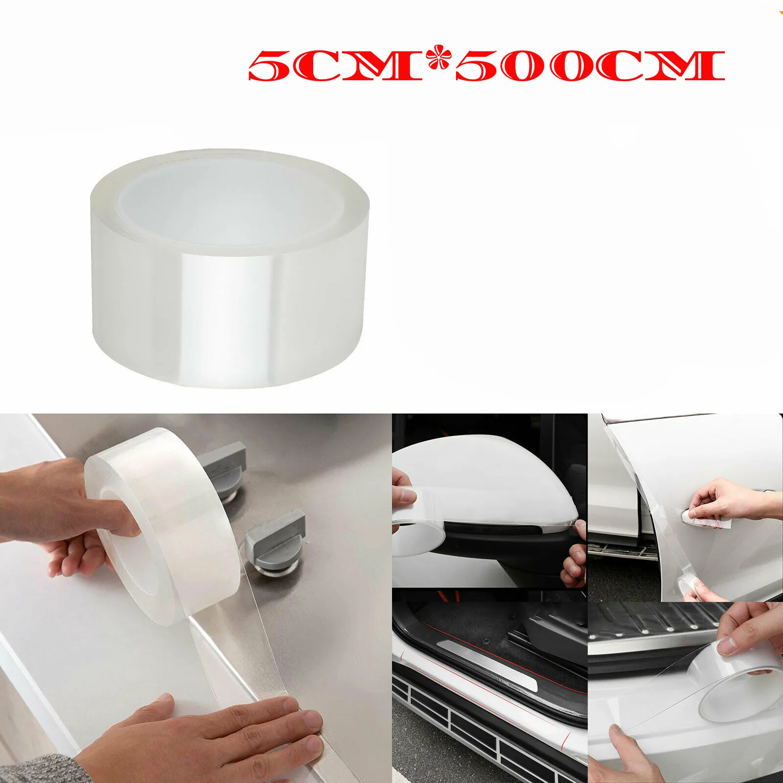 5M*5CM Anti Scratch Transparent Tape For Car Door Sill Sticker Edge Protector Auto Bumper Scratchproof Anti-collision Strip
5M*5CM Anti Scratch Transparent Tape For Car Door Sill Sticker Edge Protector Auto Bumper Scratchproof Anti-collision Strip
