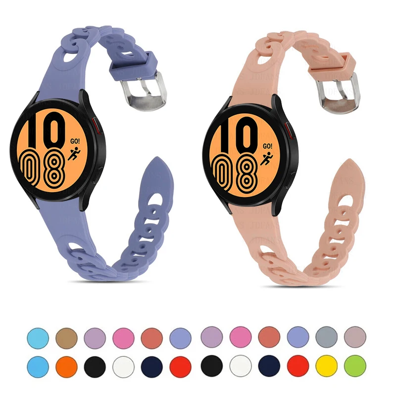 20/22mm Silicone strap for Samsung Galaxy Watch 3 41mm/45mm Watch 4 42/46mm 40/44mm Smart Strap for Galaxy Active 2 42/46mm band
20/22mm Silicone strap for Samsung Galaxy Watch 3 41mm/45mm Watch 4 42/46mm 40/44mm Smart Strap for Galaxy Active 2 42/46mm band