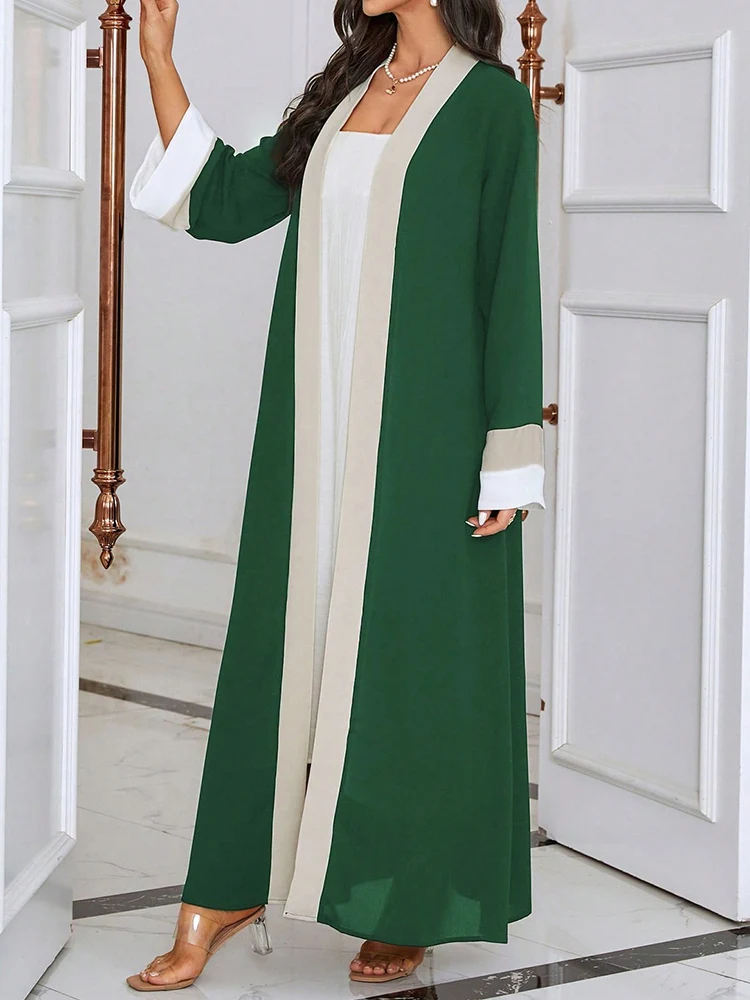 Open Loose Abaya Muslim Long Sleeve Fashion Solid Oversized Arab Dubai Moroccan Kaftan Corban Eid Al Adha Robe
Open Loose Abaya Muslim Long Sleeve Fashion Solid Oversized Arab Dubai Moroccan Kaftan Corban Eid Al Adha Robe