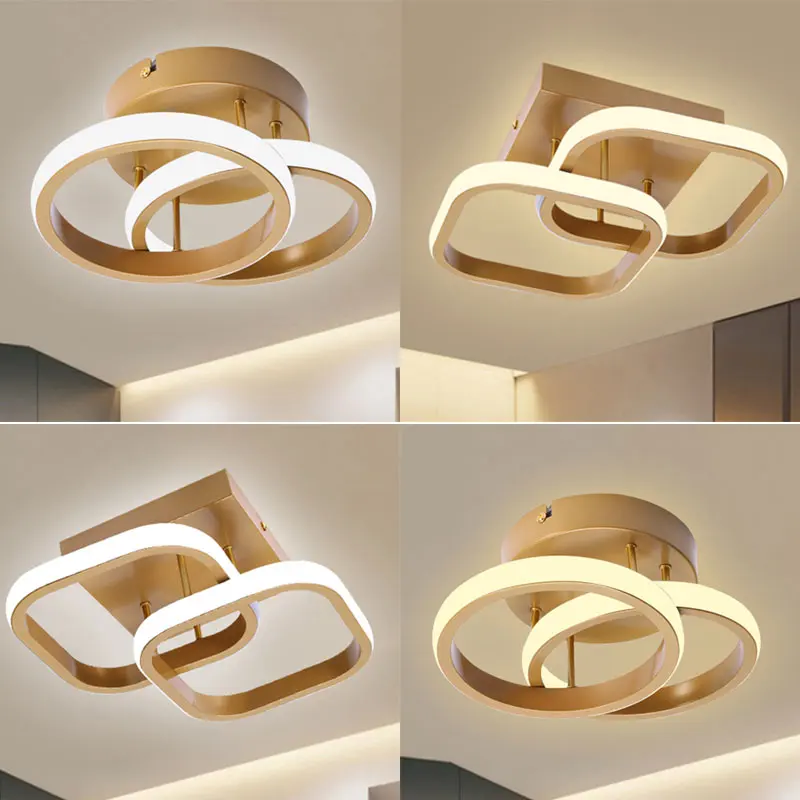 

Metal LED Ceiling Light High Brightness Modern Wall Lights Eye Protection Household Attic Lamps Energy Saving for Bathroom