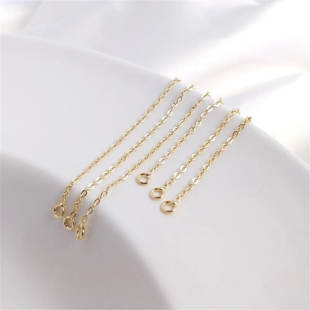 14K Gold Filled Plated Diy accessories Double Circle Tail chain Extension chain Hand earrings tassel necklace extension chain
14K Gold Filled Plated Diy accessories Double Circle Tail chain Extension chain Hand earrings tassel necklace extension chain