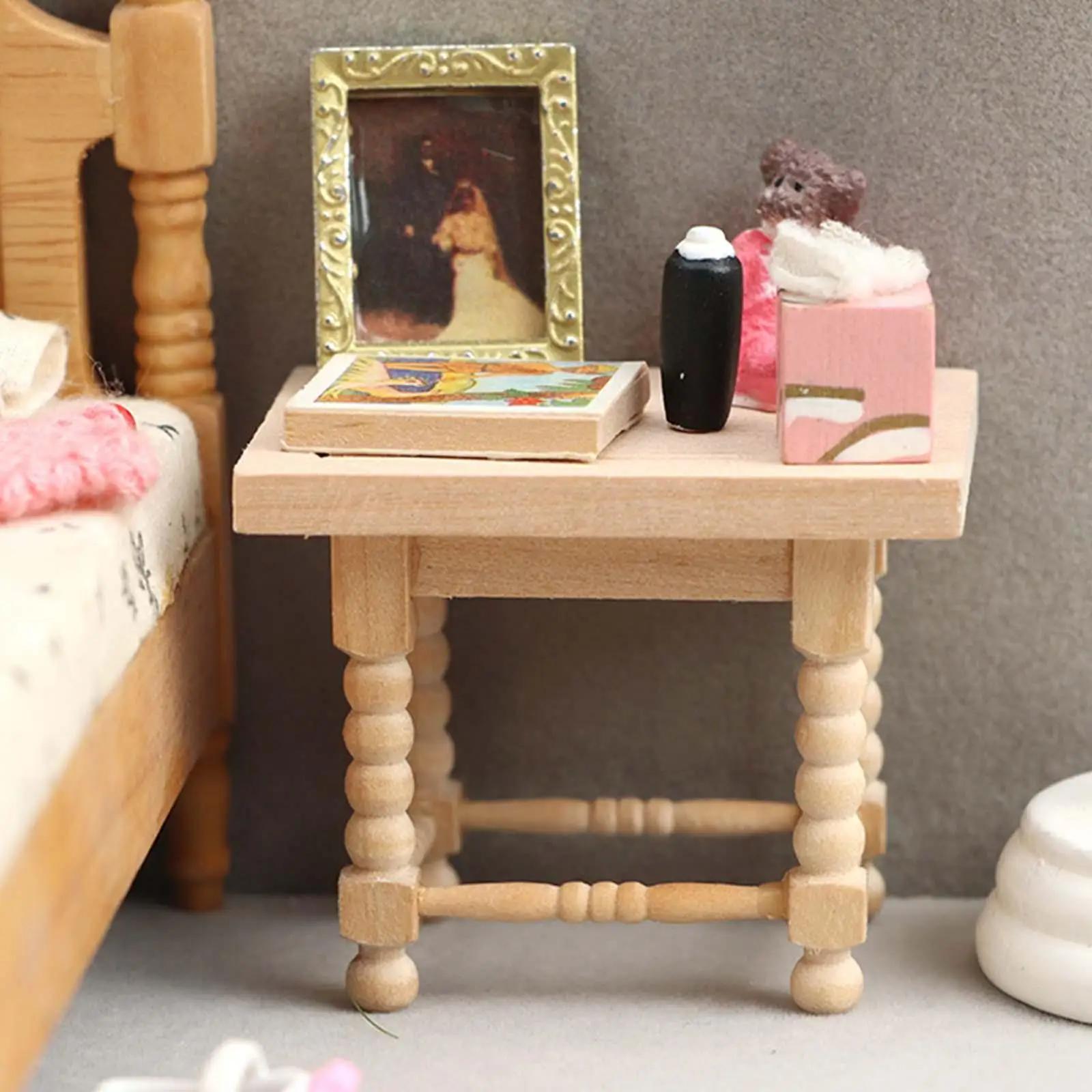 1:12 Scale Miniature Coffee Table Pretend Toy Simulation Unpainted Teatable for Doll House Accessories Kids Gifts BJD Doll Decor
1:12 Scale Miniature Coffee Table Pretend Toy Simulation Unpainted Teatable for Doll House Accessories Kids Gifts BJD Doll Decor