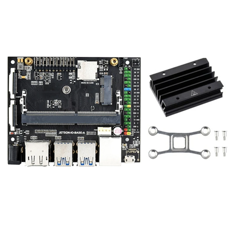 For Jetson Nano 4GB Developer Kit AI Artificial Intelligence Development Board With Heat Sink Programming Robot Learning
For Jetson Nano 4GB Developer Kit AI Artificial Intelligence Development Board With Heat Sink Programming Robot Learning