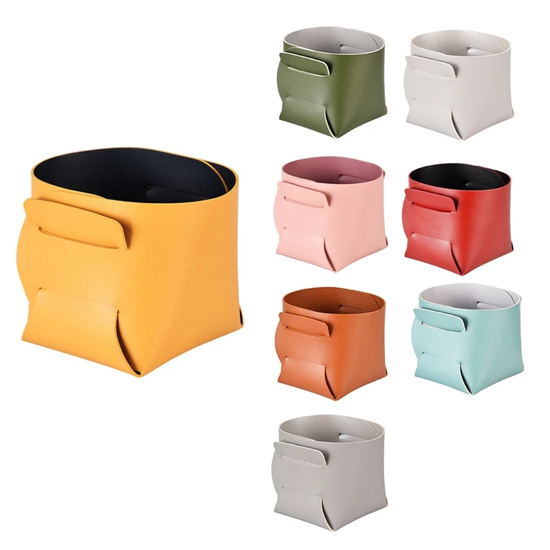 2PCS Leather Porch Key Storage Box Folding Desktop Cosmetic Organizer Jewelry Brush Storage Stationery Sundries Basket
2PCS Leather Porch Key Storage Box Folding Desktop Cosmetic Organizer Jewelry Brush Storage Stationery Sundries Basket