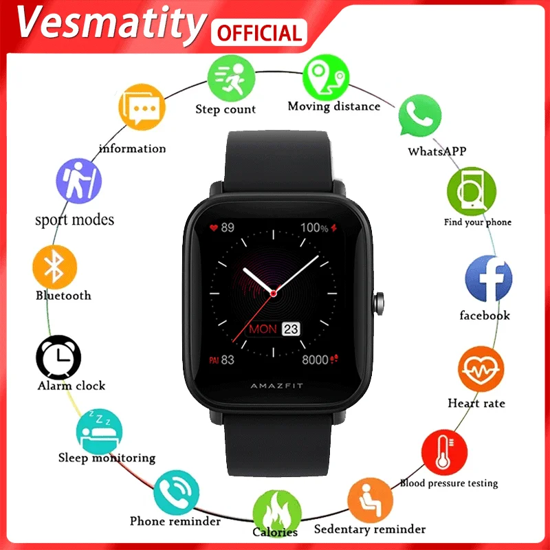 New P6Bluetooth Call Music Control Smart Watch Sleep Monitoring Waterproof Multi-Sport Mode Smart Watch for iPhone Xiaomi Huawei
New P6Bluetooth Call Music Control Smart Watch Sleep Monitoring Waterproof Multi-Sport Mode Smart Watch for iPhone Xiaomi Huawei
