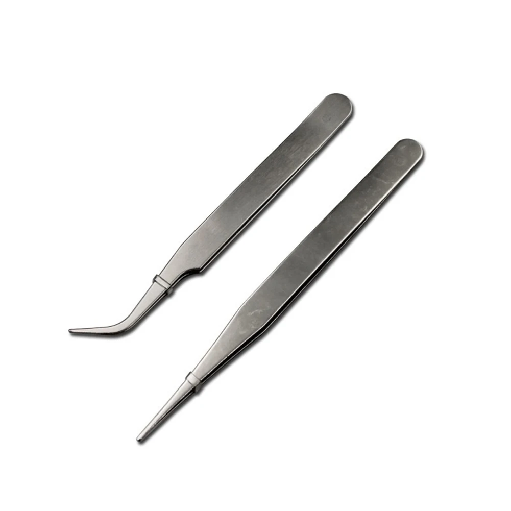 2pcs Precision Stainless Steel Tweezers Electronics Industrial Tweezers Anti-static Curved Straight Tip Dismantling Repair Tool
2pcs Precision Stainless Steel Tweezers Electronics Industrial Tweezers Anti-static Curved Straight Tip Dismantling Repair Tool