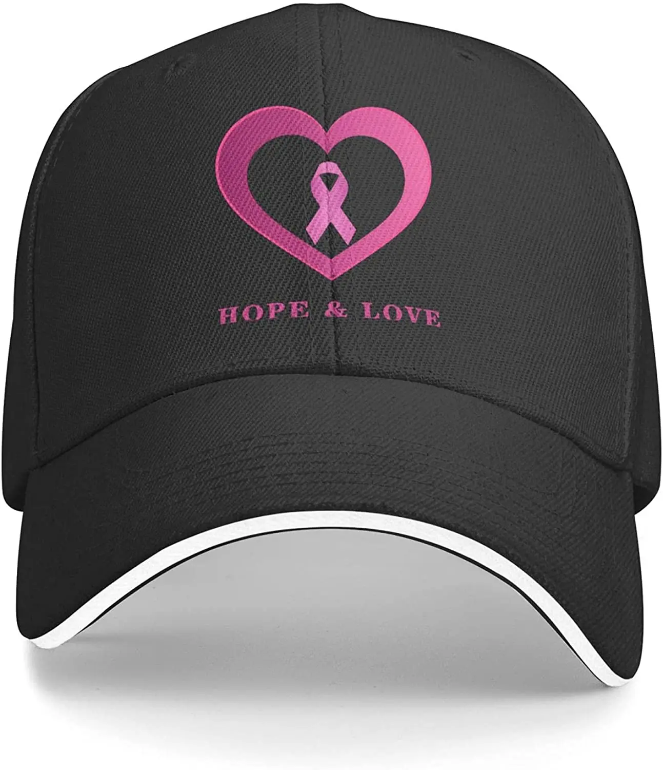 Hope & Love Breast Cancer Awareness Baseball Cap Men Women Adjustable Plain Dad Hats Low Profile Solid Ball Cap Black
Hope & Love Breast Cancer Awareness Baseball Cap Men Women Adjustable Plain Dad Hats Low Profile Solid Ball Cap Black