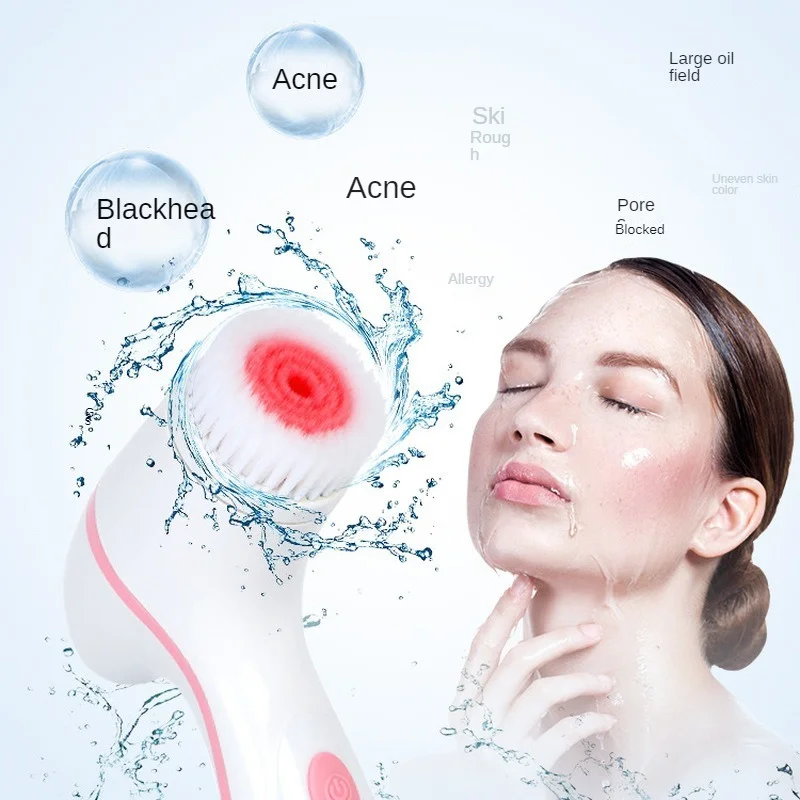 3 In 1 Electric Silicone Facial Cleansing Brush USB Rechargeable Face Massager Pore Cleaner Skin Peeling Blackhead Remover Tool
3 In 1 Electric Silicone Facial Cleansing Brush USB Rechargeable Face Massager Pore Cleaner Skin Peeling Blackhead Remover Tool