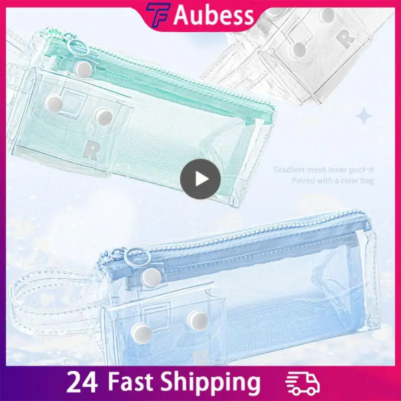 High Capacity Portable Storage Functional Transparent Pencil Case Durable Convenient Storage Bag Learning Accessories Spacious
High Capacity Portable Storage Functional Transparent Pencil Case Durable Convenient Storage Bag Learning Accessories Spacious