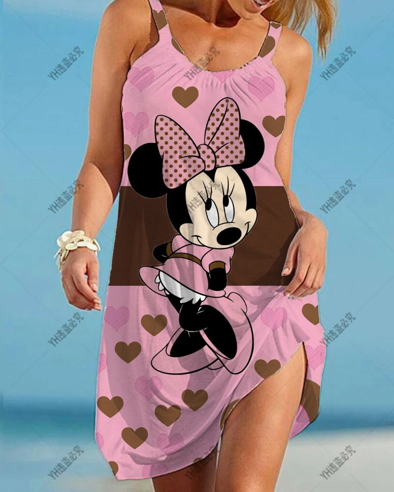 Женское пляжное платье без рукавов, элегантное Свободное платье с мультяшным принтом Минни Маус, сексуальная женская пижама с принтом Диснея, Новинка
Женское пляжное платье без рукавов, элегантное Свободное платье с мультяшным принтом Минни Маус, сексуальная женская пижама с принтом Диснея, Новинка