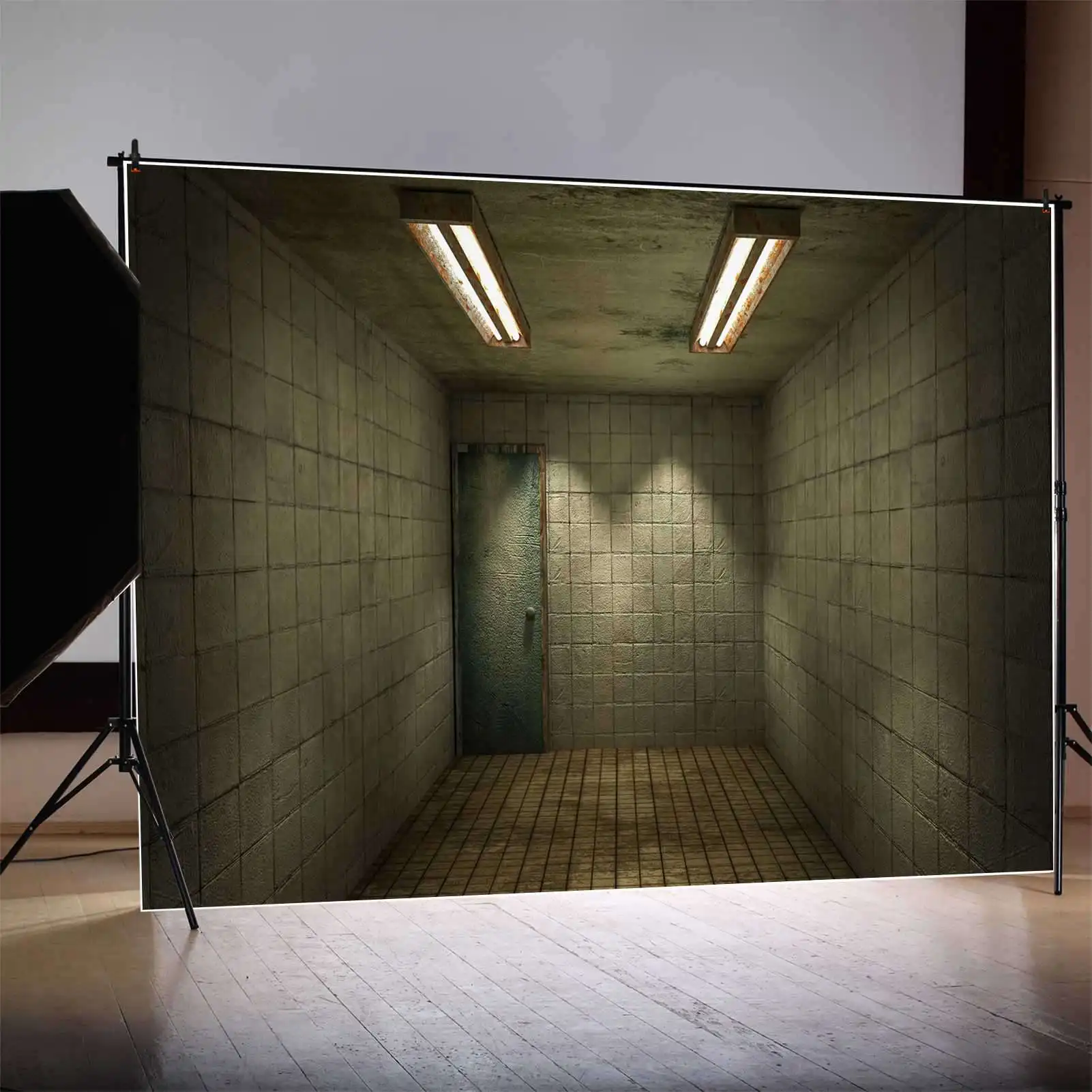 MOON.QG Backdrop Halloween Decor Grunge White Tile Wall Floor Room Background Rusty Lamps Blue Gate Decoration Photo Booth Props
MOON.QG Backdrop Halloween Decor Grunge White Tile Wall Floor Room Background Rusty Lamps Blue Gate Decoration Photo Booth Props