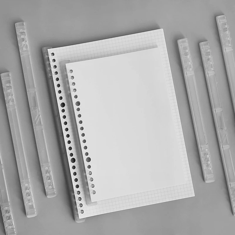 Transparent plastic budget binderA5/B5 loose leaf binding strip 20/26 hole binder clips loose leaf ring be current binder rings
Transparent plastic budget binderA5/B5 loose leaf binding strip 20/26 hole binder clips loose leaf ring be current binder rings