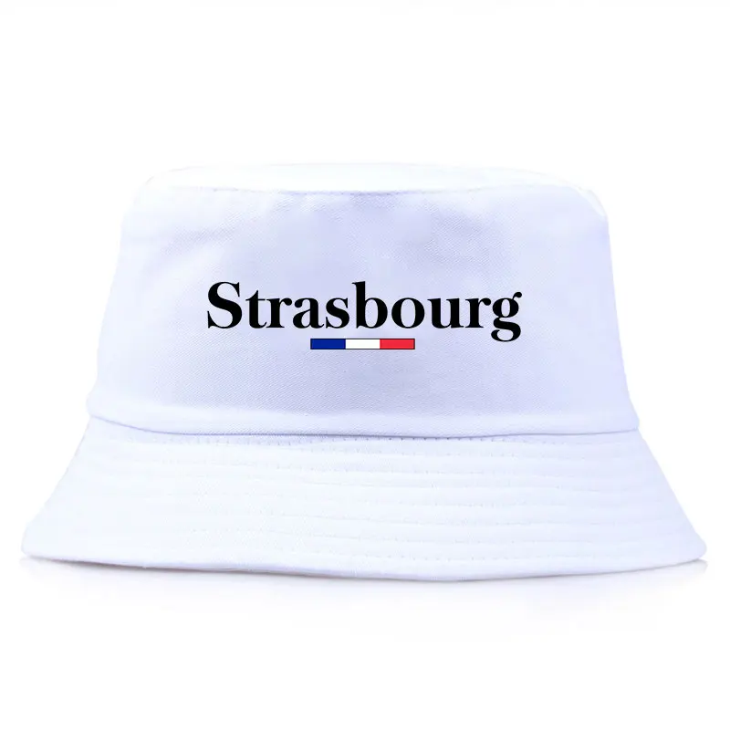 Summer France Bucket Hat Woman Man Outdoor Sun Beach Fisherman Cap Printed City of Strasbourg Reversible Panaman Bob Bonnets
Summer France Bucket Hat Woman Man Outdoor Sun Beach Fisherman Cap Printed City of Strasbourg Reversible Panaman Bob Bonnets