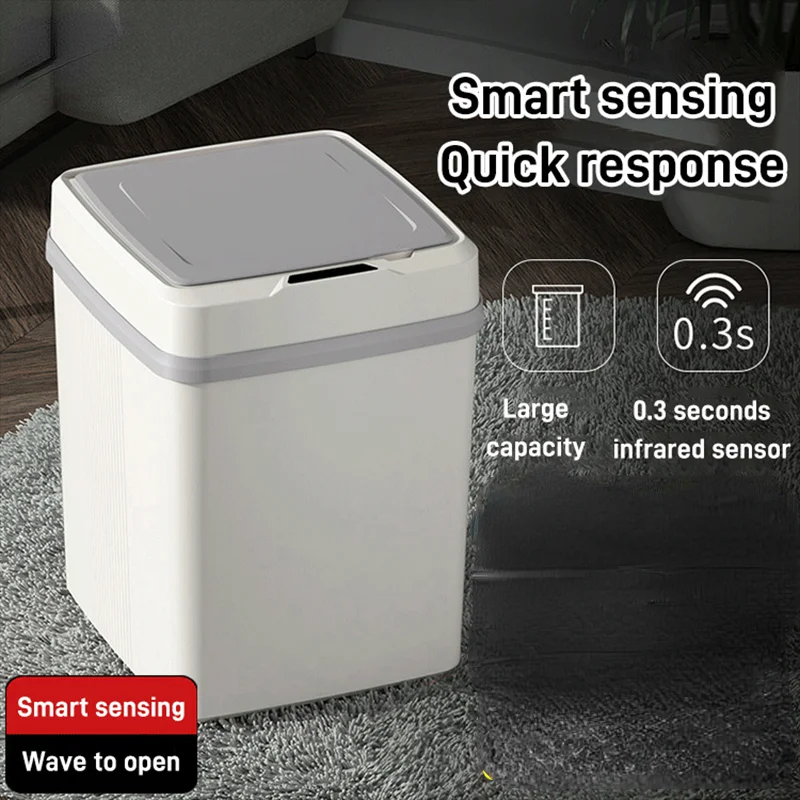 Induction Trash Can Intelligent Induction Trash Can Large-Capacity Household Bathroom Kitchen Luxury Electric Automatic Garbage
Induction Trash Can Intelligent Induction Trash Can Large-Capacity Household Bathroom Kitchen Luxury Electric Automatic Garbage