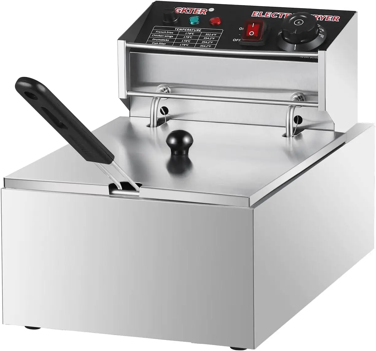 Fryer,Commercial Deep Fryer, Deep Fryer with Basket,Stainless Steel Countertop Fryer with Over-Temperature Protection For Resta
Fryer,Commercial Deep Fryer, Deep Fryer with Basket,Stainless Steel Countertop Fryer with Over-Temperature Protection For Resta