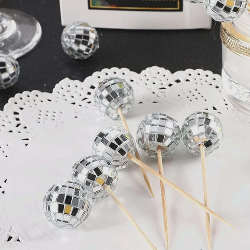 12 Pcs Disco Cake Sign Decoration Wedding Cupcake Inset Ball Wood + Glass Decorations Topper
12 Pcs Disco Cake Sign Decoration Wedding Cupcake Inset Ball Wood + Glass Decorations Topper