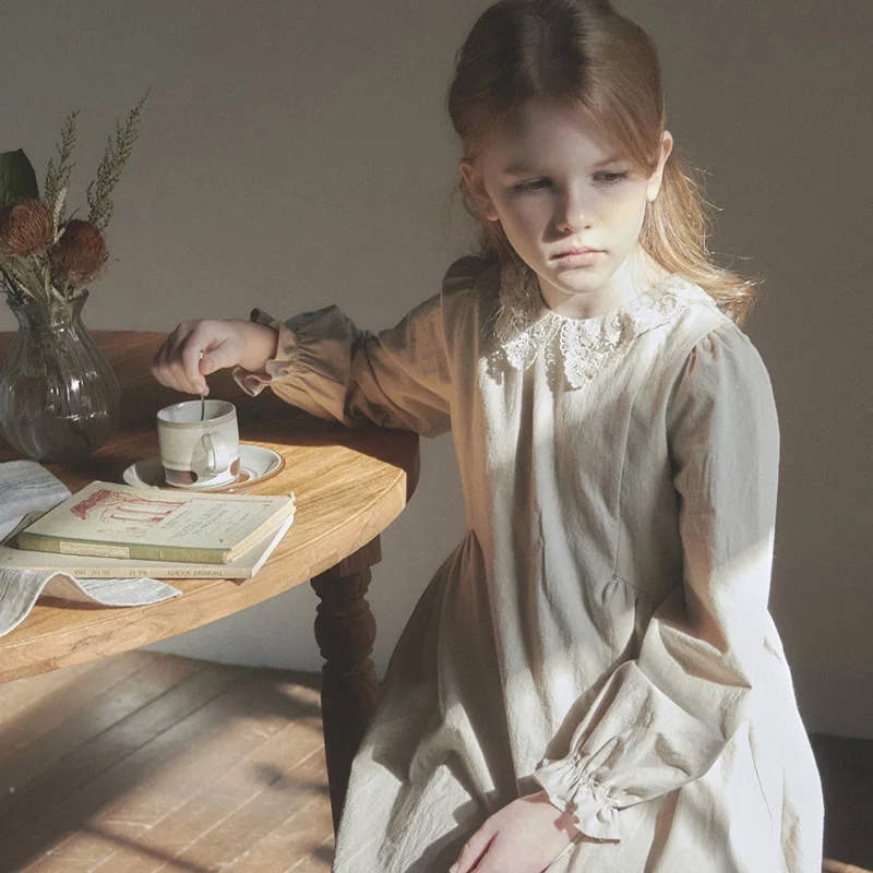 Детское осеннее платье, винтажное шикарное и элегантное хлопковое детское платье с длинным рукавом, цельное платье для малышей от 2 до 7 лет
Детское осеннее платье, винтажное шикарное и элегантное хлопковое детское платье с длинным рукавом, цельное платье для малышей от 2 до 7 лет