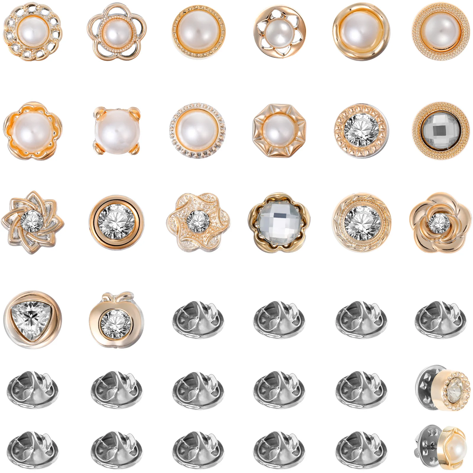 40pcs Blouse Buttons Women Shirt Buttons Pins No Sew Buttons Knitting Buttons Replacements
40pcs Blouse Buttons Women Shirt Buttons Pins No Sew Buttons Knitting Buttons Replacements