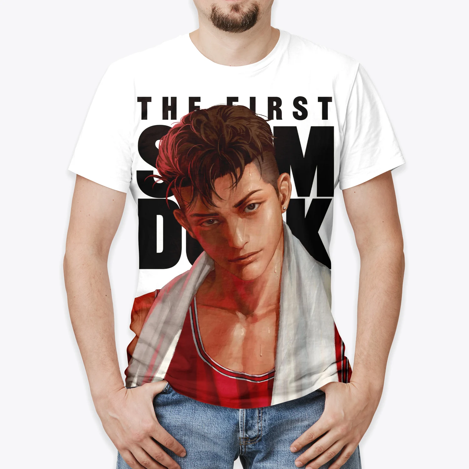 Футболка для косплея The First Slam Dunk с 3D принтом, повседневные модные футболки с коротким рукавом, футболка с рисунком аниме
Футболка для косплея The First Slam Dunk с 3D принтом, повседневные модные футболки с коротким рукавом, футболка с рисунком аниме