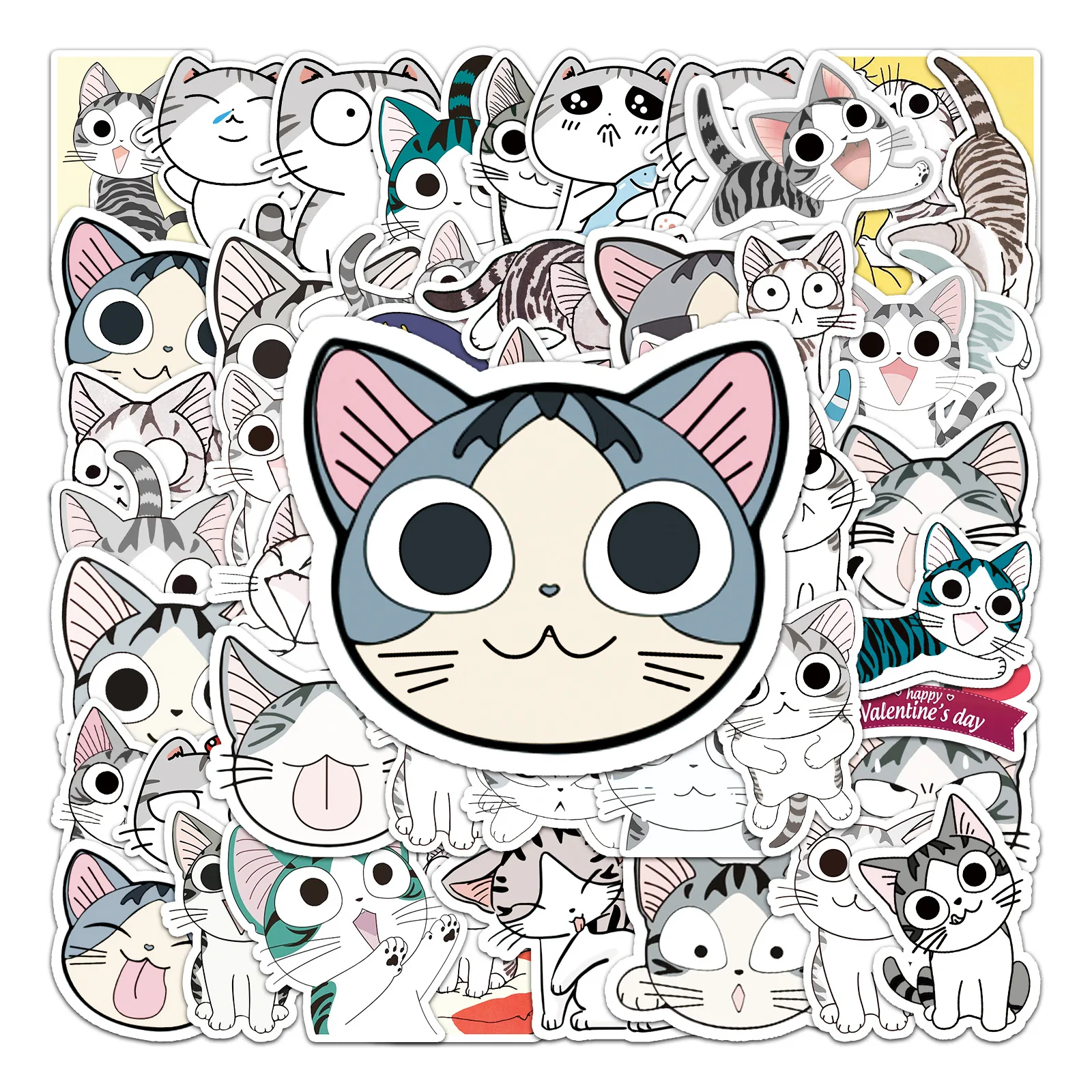 10/30/50PCS Popular Cartoon Cute Cheese Cat Sticker Pack Skateboard Guitar Decoration DIY Laptop New Waterproof Decal Wholesale
10/30/50PCS Popular Cartoon Cute Cheese Cat Sticker Pack Skateboard Guitar Decoration DIY Laptop New Waterproof Decal Wholesale