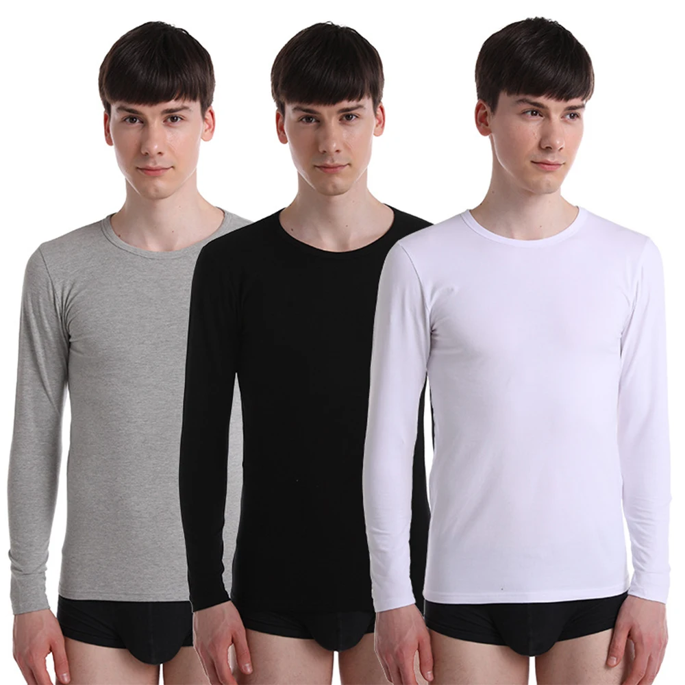 Mens Thermal Underwear Tops Shirts Warm Long Sleeve Winter Autumn Male Undershirt O-neck Slim Fit Bottoming Shirt Men's T Shirt
Mens Thermal Underwear Tops Shirts Warm Long Sleeve Winter Autumn Male Undershirt O-neck Slim Fit Bottoming Shirt Men's T Shirt