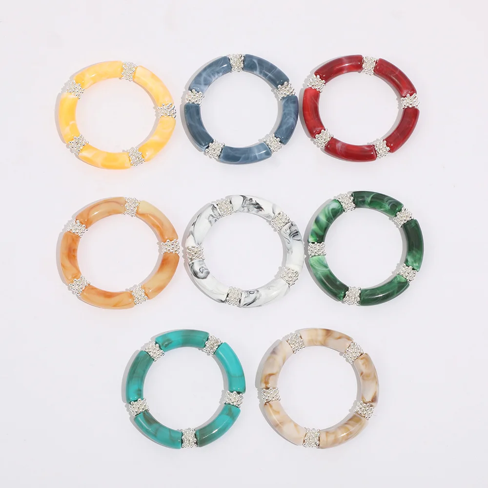Modern Colorful Acrylic Bamboo Bracelets Bangles for Women Stretch Resin Beads FriendShip Elastic Charm Bracelet Jewelry Gifts
Modern Colorful Acrylic Bamboo Bracelets Bangles for Women Stretch Resin Beads FriendShip Elastic Charm Bracelet Jewelry Gifts