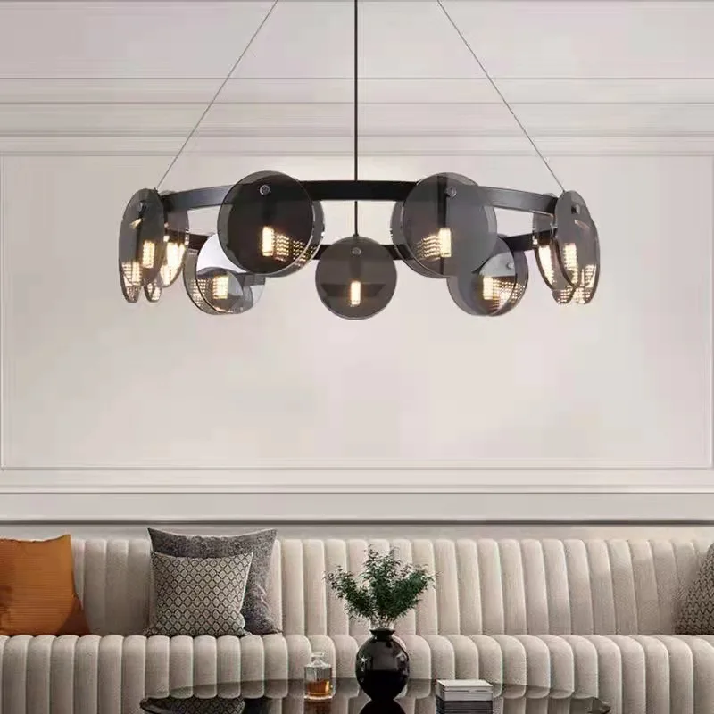 Modern Minimalist Living Room Chandelier Creative Designer Fashion Simple Glass High-End Nordic Restaurant Bedroom Main Lamp
Modern Minimalist Living Room Chandelier Creative Designer Fashion Simple Glass High-End Nordic Restaurant Bedroom Main Lamp