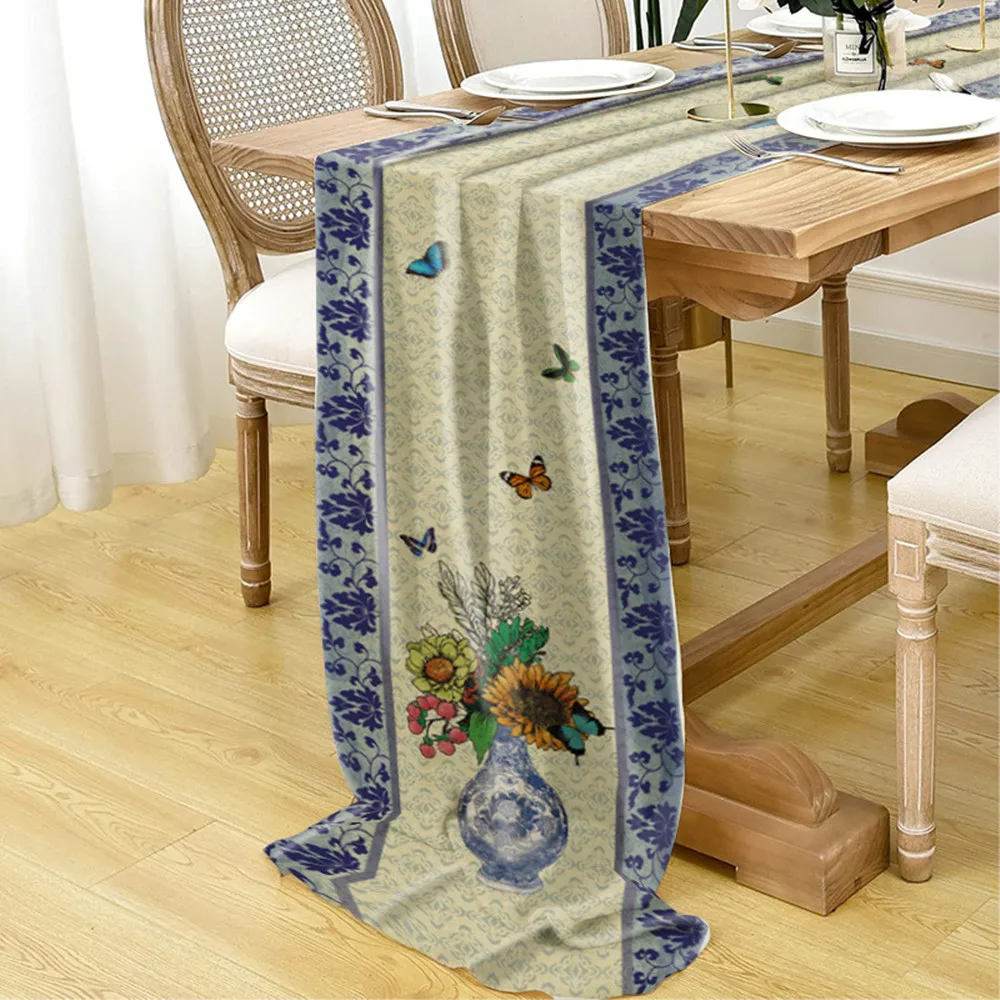 1PCS Wedding Tulle Chiffon Table Runner Retro Plant Table Cover Rustic Runners for Wedding Party Restaurant Home Table Decor
1PCS Wedding Tulle Chiffon Table Runner Retro Plant Table Cover Rustic Runners for Wedding Party Restaurant Home Table Decor
