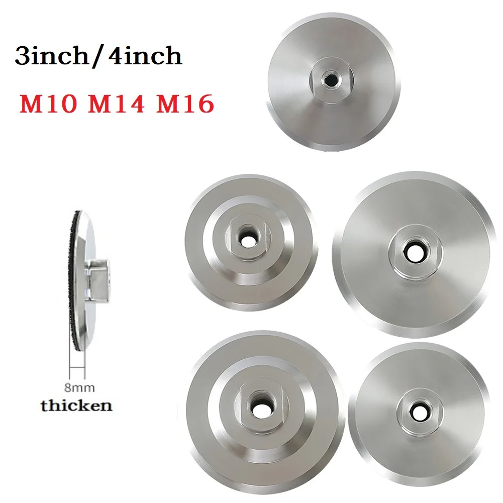 1pc 3" Inch 4" Inch Backer Pad For Diamond Polishing Pad Aluminum Based Backing Holder M14 M10 M16 5/8-11 Polish Wheel Holder
1pc 3" Inch 4" Inch Backer Pad For Diamond Polishing Pad Aluminum Based Backing Holder M14 M10 M16 5/8-11 Polish Wheel Holder
