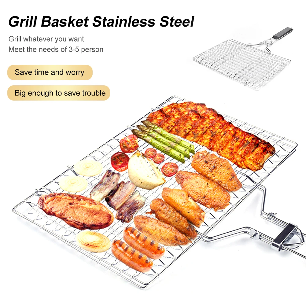 Stainless Steel BBQ Non Stick Grilling Basket Grill Mesh Mat Meat Vegetable Steak for Outdoor Picnic Party Barbecue Tool Heat
Stainless Steel BBQ Non Stick Grilling Basket Grill Mesh Mat Meat Vegetable Steak for Outdoor Picnic Party Barbecue Tool Heat