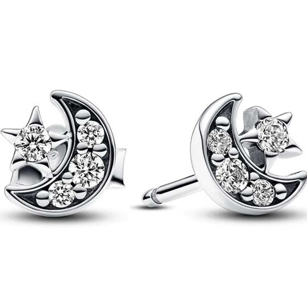 Женские серьги-гвоздики «Луна и звезда», из серебра 2023 пробы
Женские серьги-гвоздики «Луна и звезда», из серебра 2023 пробы