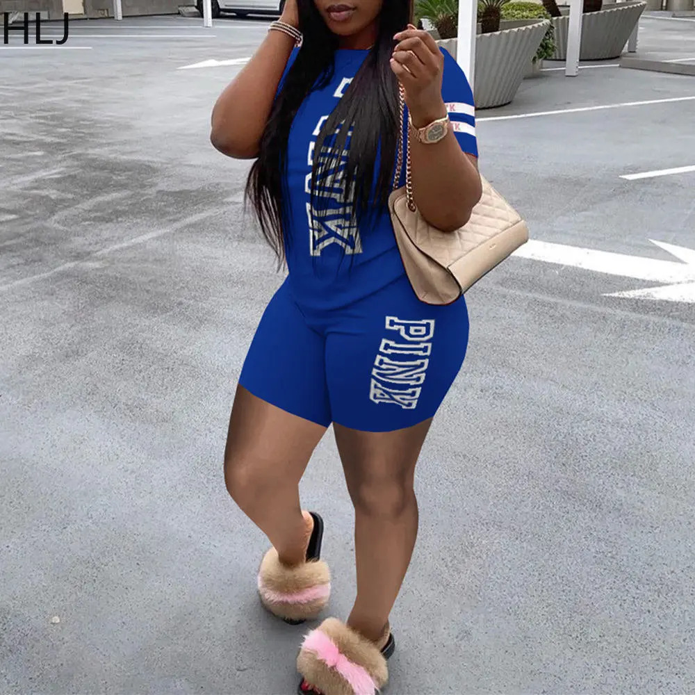 HLJ Casual PINK Letter Shorts Sets Women Round Neck Tshirt + Biker Shorts Two Piece Outfits Female Matching 2pcs Tracksuits 2023
HLJ Casual PINK Letter Shorts Sets Women Round Neck Tshirt + Biker Shorts Two Piece Outfits Female Matching 2pcs Tracksuits 2023