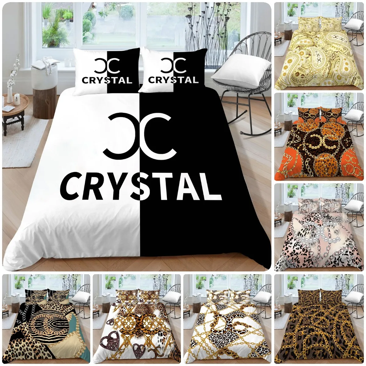 Luxury Print Bedding Set Duvet Cover Pillowcase US/UK/AU Single Twin Full Queen King Comforter cover set bed set Home texile
Luxury Print Bedding Set Duvet Cover Pillowcase US/UK/AU Single Twin Full Queen King Comforter cover set bed set Home texile