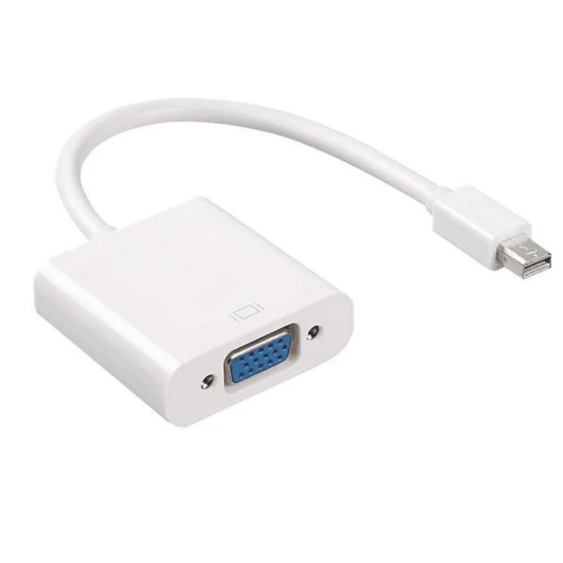 

For MacBook Air Pro iMac Mac Mini Thunderbolt Mini DisplayPort Display Port Mini DP To VGA Cable Adapter 1080P for HDTV Monitor