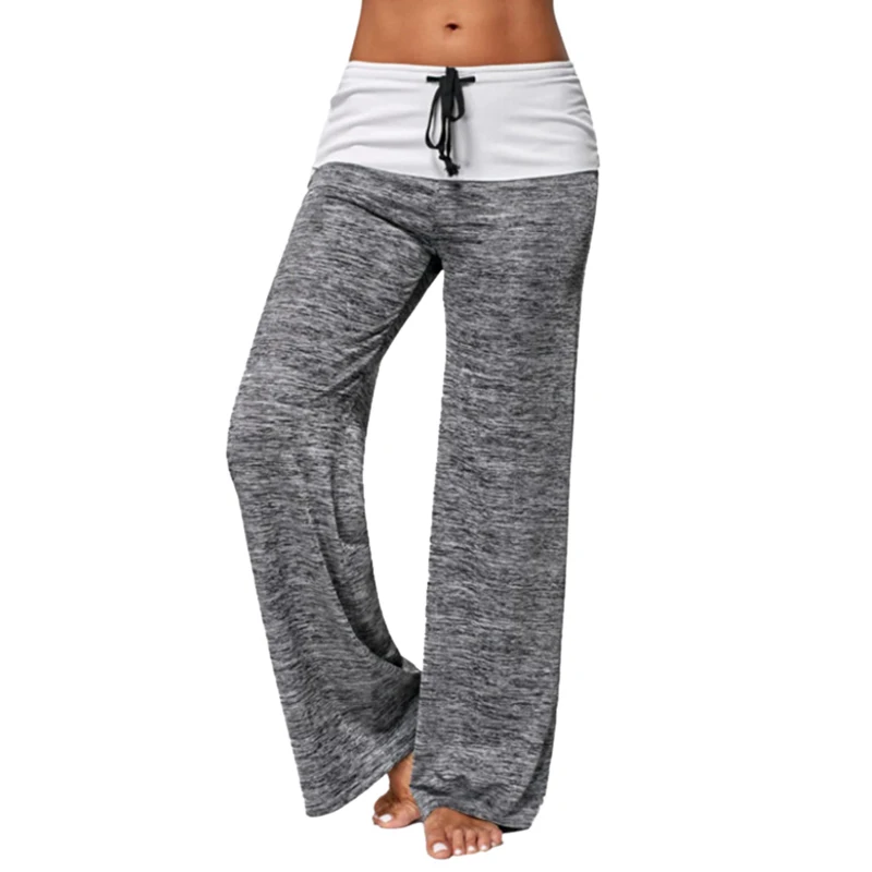 2023 Loose Leggings Women Wide Leg Pants Lace Up Fitness Plus Size Trousers High Waist Female Patchwork Boot Cut Pants
2023 Loose Leggings Women Wide Leg Pants Lace Up Fitness Plus Size Trousers High Waist Female Patchwork Boot Cut Pants